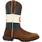 Durango Men's Western Boot, 7.5 M, Leather, 12 in H, Bark Brown DDB0346 - alternate 5